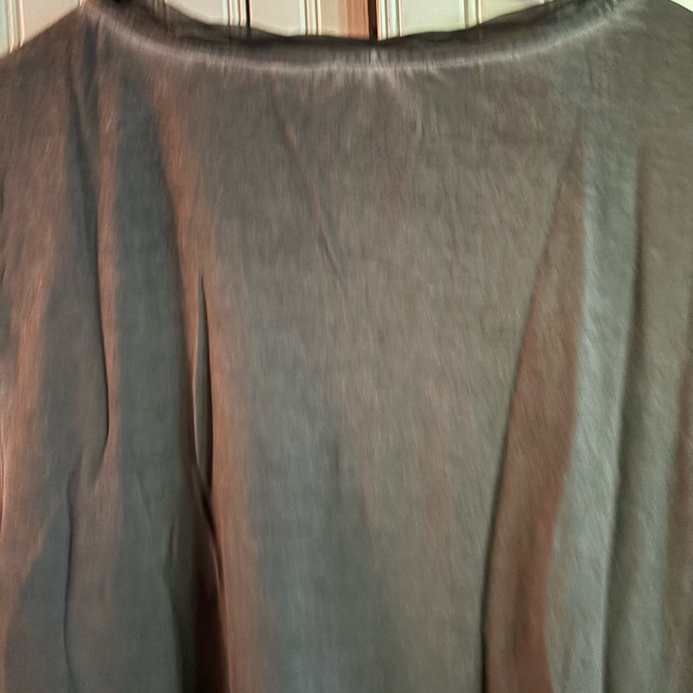 Soft Surroundings Gray Ruched Blouse - Picture 8 of 12